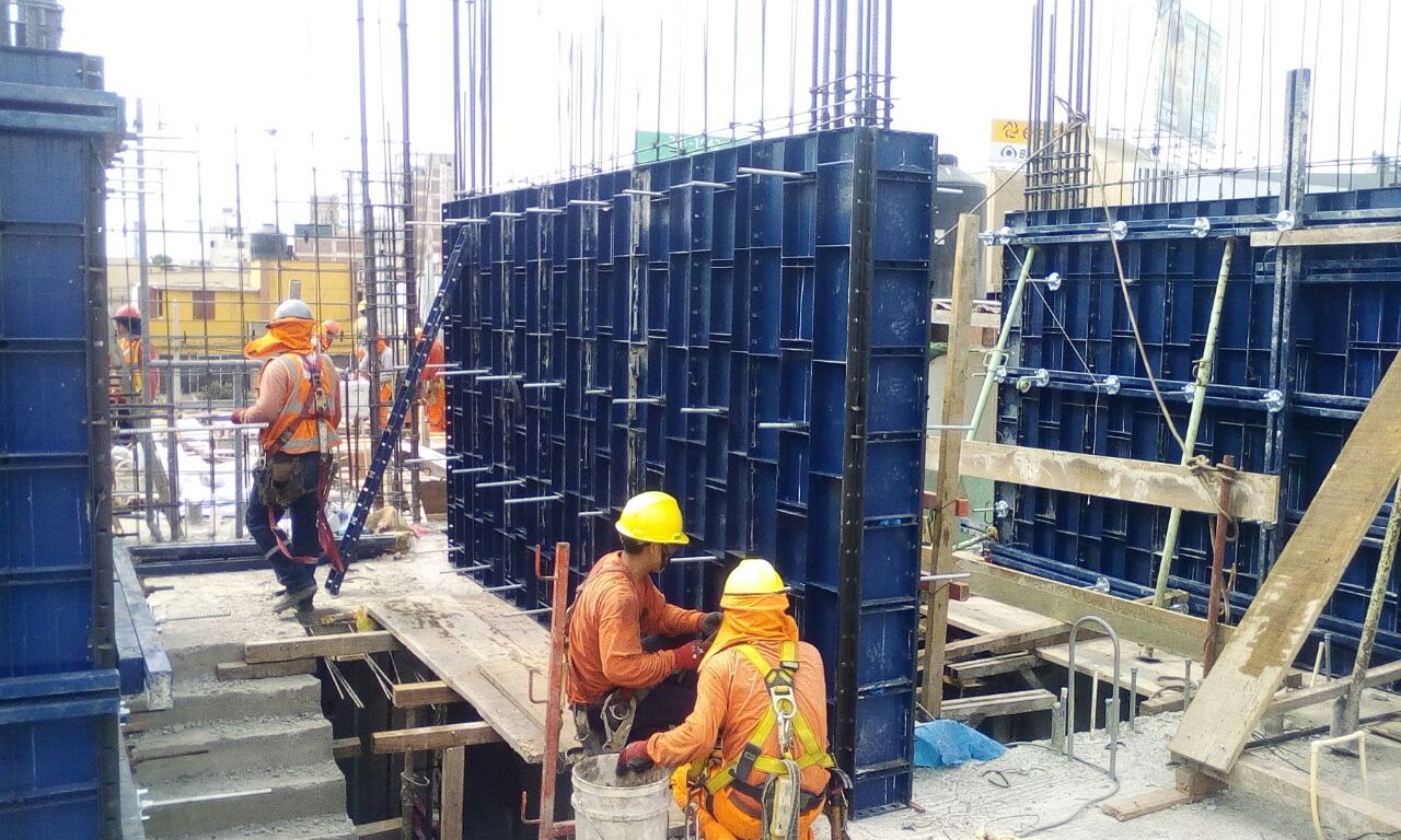 Encofrado de estructuras de concreto